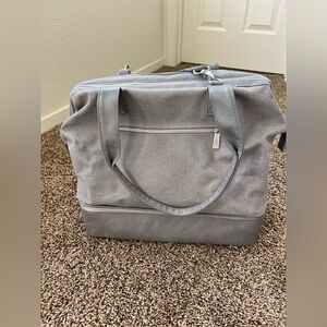 NWOT Beis Weekender Grey Tote
